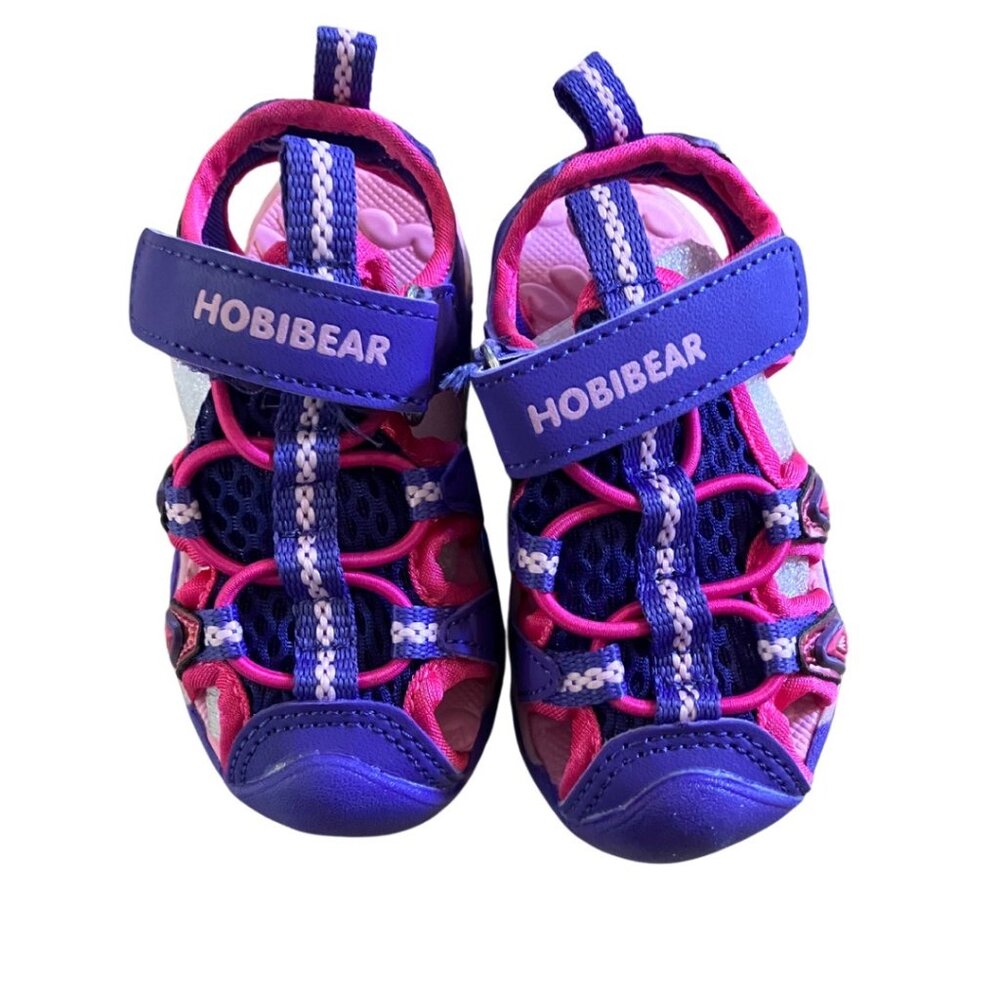 Hobibear Toddler Shoes Purple and Pink Size 21 or 5.5 in US